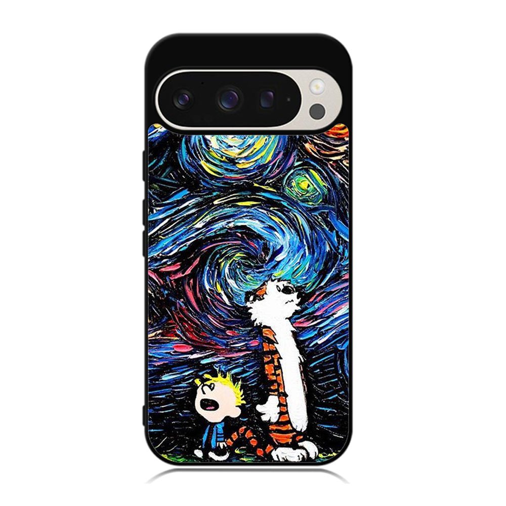 Calvin and Hobbes Art Starry Night Case Google Pixel 9 Pro XL BC0904