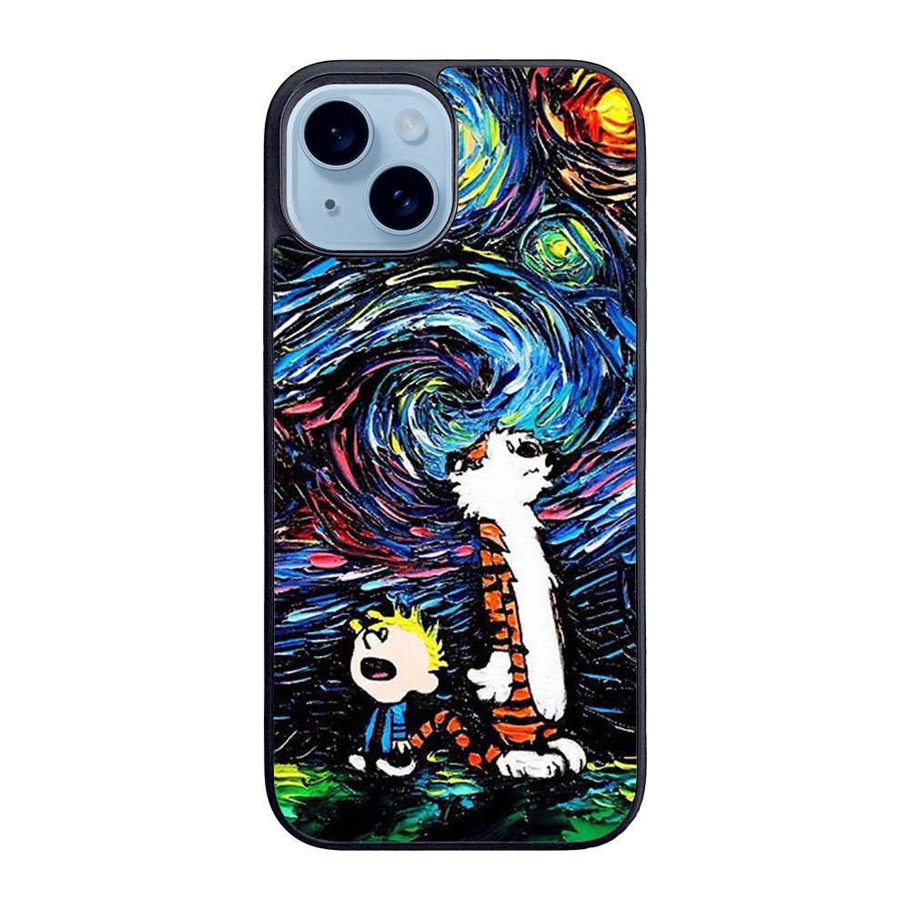 Calvin and Hobbes Art Starry Night Case iPhone 15 Plus BC0904