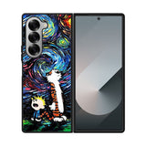 Calvin and Hobbes Art Starry Night Case Samsung Galaxy Z Fold 6 5G BC0904
