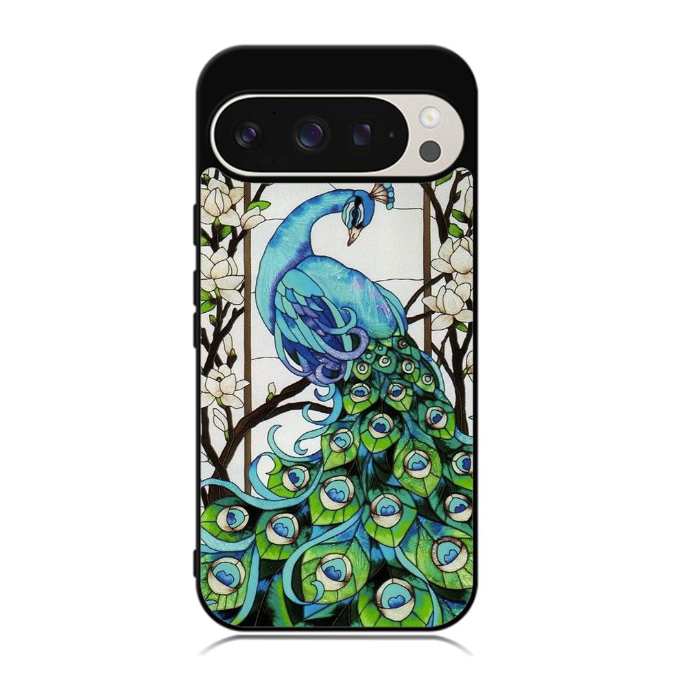 peacock stained glass Case Google Pixel 9 Pro XL BC0913