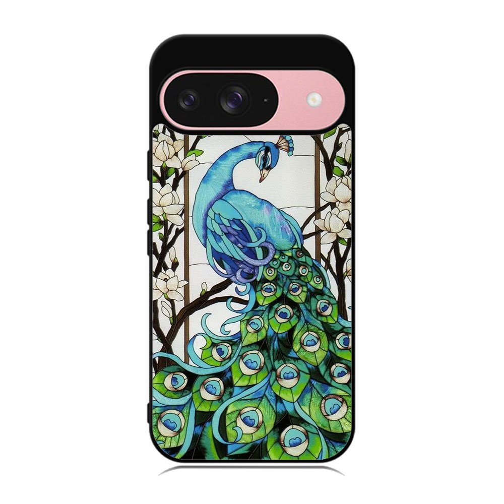 peacock stained glass Case Google Pixel 9 BC0913
