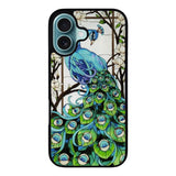 peacock stained glass Case iPhone 16 Plus BC0913