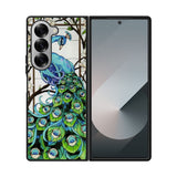 peacock stained glass Case Samsung Galaxy Z Fold 6 5G BC0913