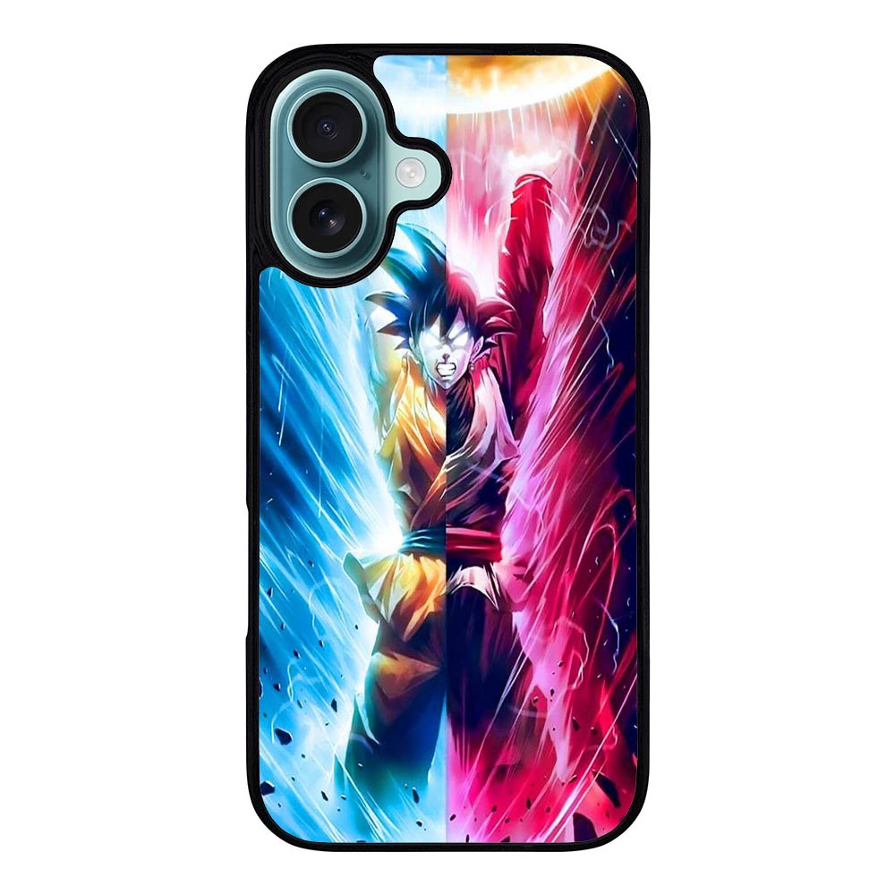 Spirit Bomb Split Goku Case iPhone 16 Plus BC0923
