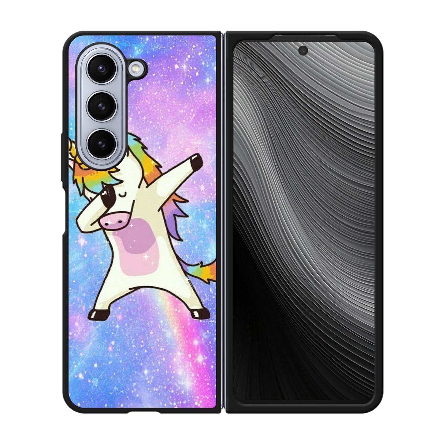 Dabbing Unicorn Rainbow Case Samsung Galaxy z Fold 5 5G BC0939