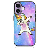 Dabbing Unicorn Rainbow iPhone 17 Case BC0939