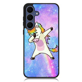 Dabbing Unicorn Rainbow X9358 Samsung Galaxy S25 FE Case