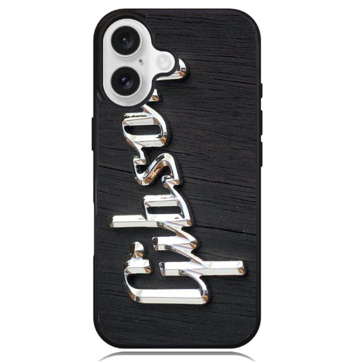 Gibson Raised logo Chrome Case iPhone 16 BC0962