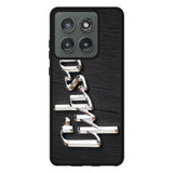 Gibson Raised logo Chrome Case Motorola Moto Edge 2025 BC0962