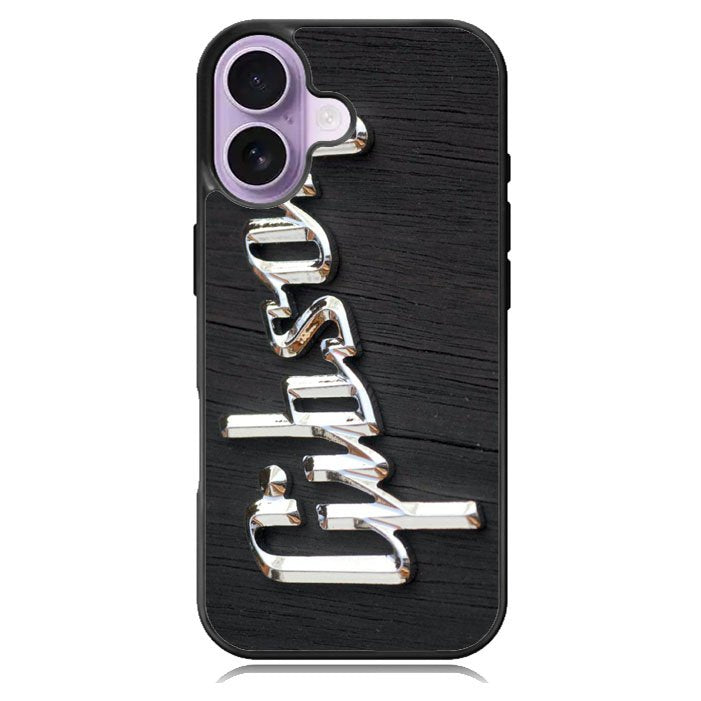 Gibson Raised logo Chrome iPhone 17 Case BC0962