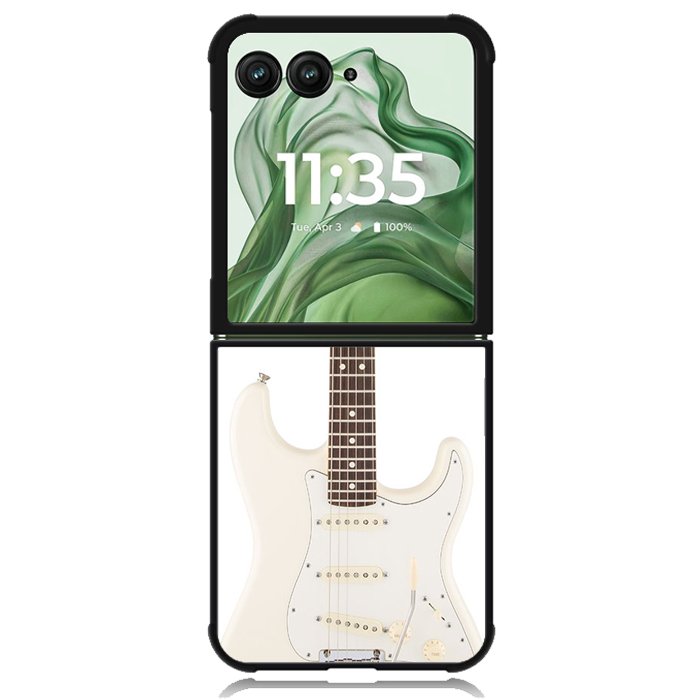 Guitar Vintage Fender Stratocaster X0547 Motorola Moto Razr+ Plus 2024/2025 Case, Motorola Razr 50 Ultra/50s Ultra Case