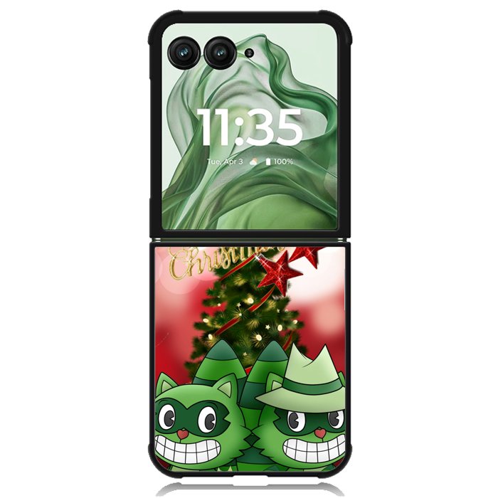 Lifty X Shifty Happy Tree Friends X02665 Motorola Moto Razr+ Plus 2024/2025 Case, Motorola Razr 50 Ultra/50s Ultra Case