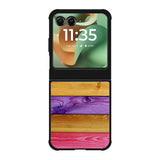 colorful wood Motorola Moto RAZR 2025 Case FE0164