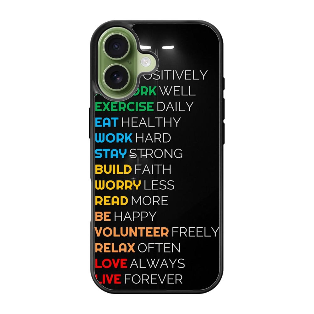 Daily motivation iPhone 17 Case FE0200