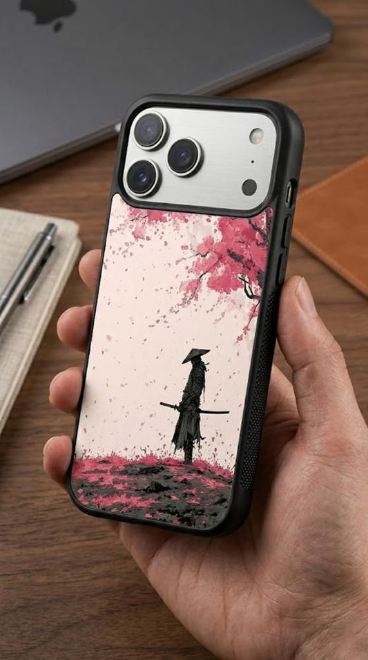 Samurai Sakura Autumn Protective Case Compatible with iPhone, Samsung & Google Pixel GH0014
