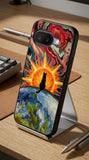 Cosmic Cat Observer Protective Case Compatible with iPhone, Samsung & Google Pixel GH0016