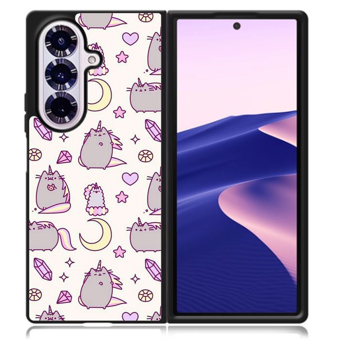 Pusheen Kawai Cute Samsung Galaxy Z Fold 7 5G Case BC2034
