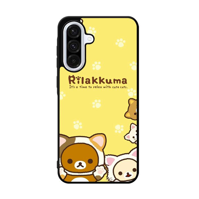 Rilakkuma With Cute Cats Samsung Galaxy A36 Case BC2046