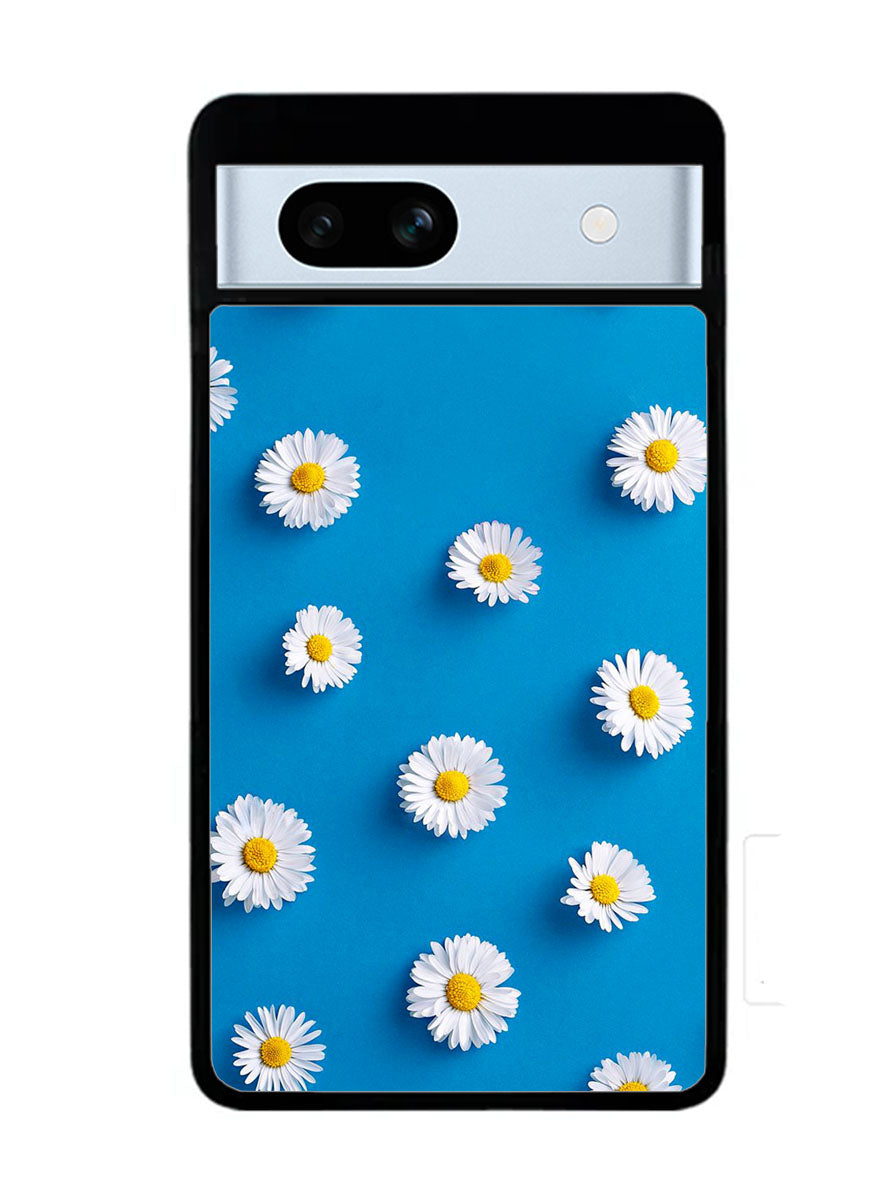 Daisy Blue Background Google Pixel 7A Case