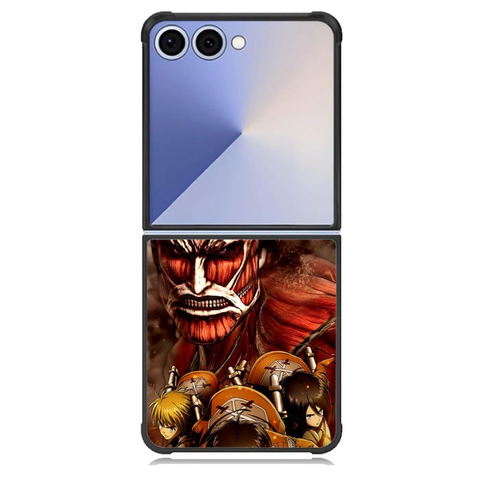 attack on titan collosium titan Samsung Galaxy Z Flip 7 Case BC2243
