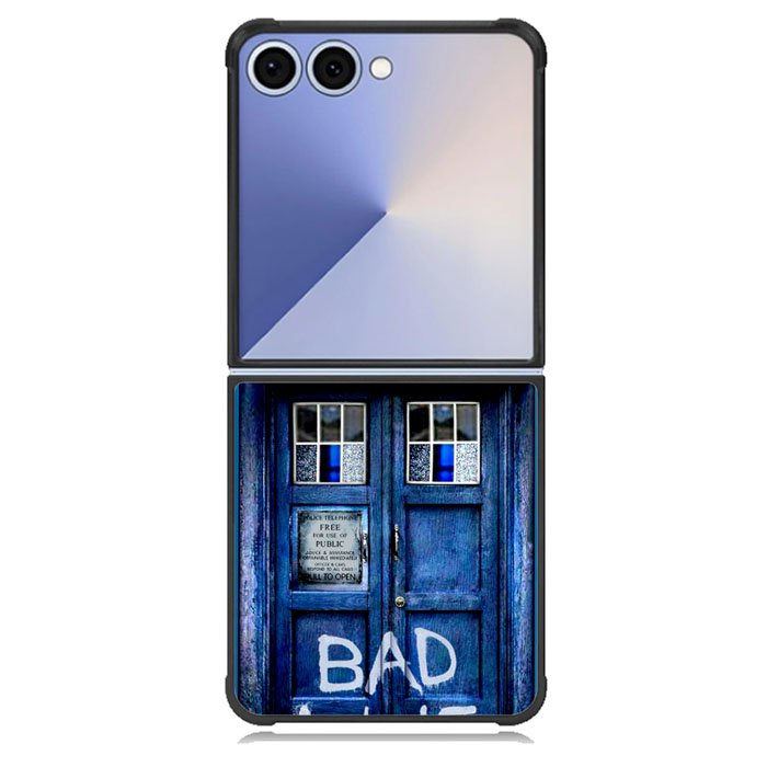 Doctor Who TARDIS Bad Wolf Blue Samsung Galaxy Z Flip 7 Case BC2201