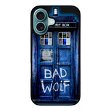 Doctor Who TARDIS Bad Wolf Blue Case iPhone 16 Plus BC2201