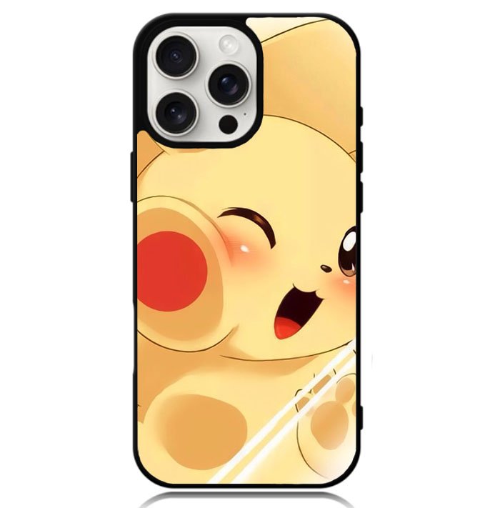 Pikachu Cute Pokemon Case iPhone 16 Pro Max BC2114