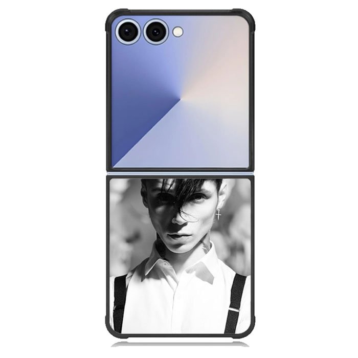 Andy Black Monochrome Samsung Galaxy Z Flip 7 Case BC2235