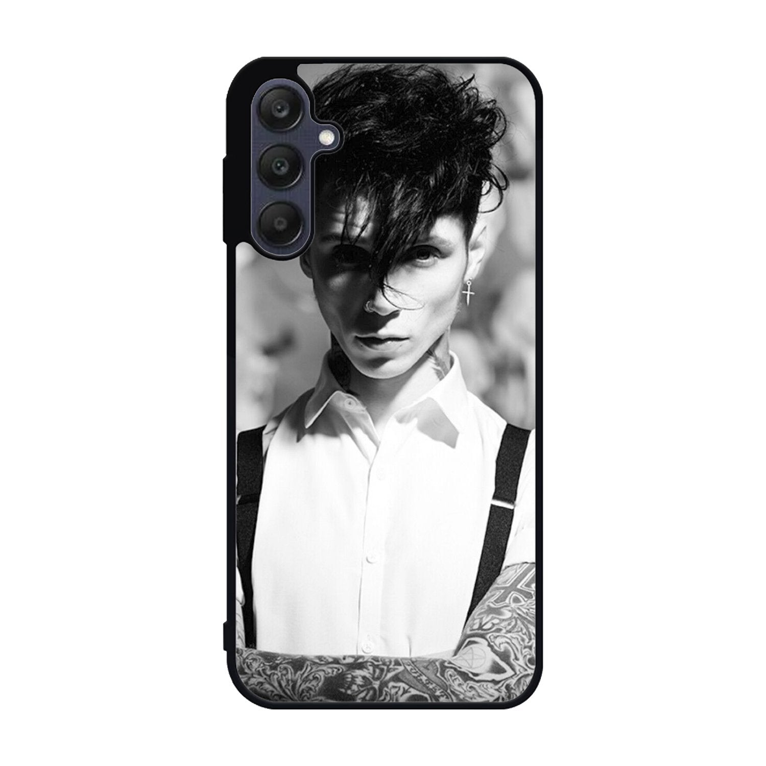 Andy Black Monochrome Samsung Galaxy A25 5G Case BC2235