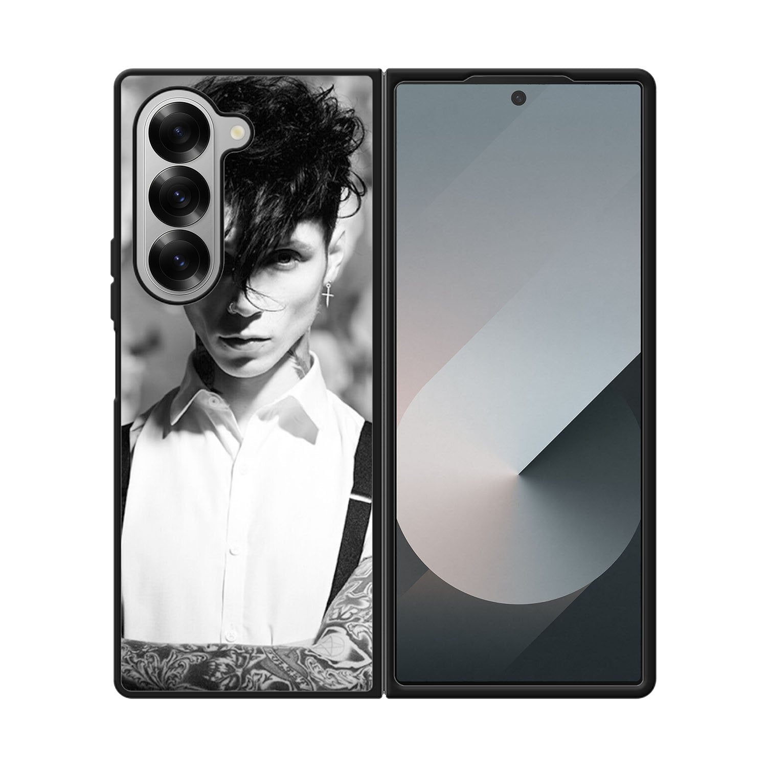 Andy Black Monochrome Case Samsung Galaxy Z Fold 6 5G BC2235