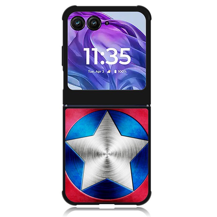 Captain Americ Shield Motorola Moto Razr 2024 , Moto Razr 50 Case