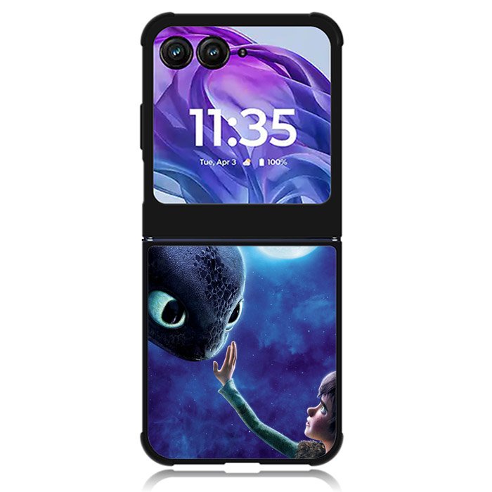 How to Train Your Dragon Hiccup And Toothless Motorola Moto Razr 2024 , Moto Razr 50 Case