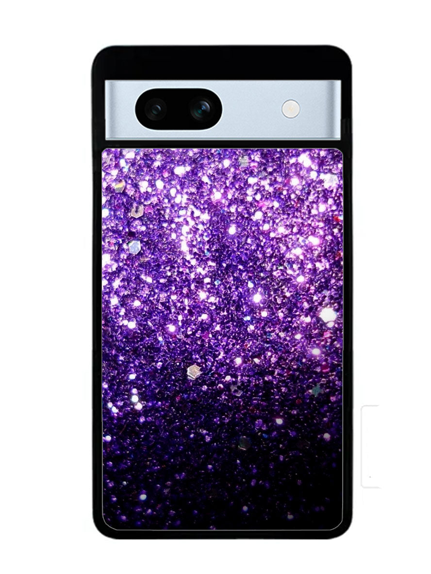Purple Sparkling Glitter Google Pixel 7A Case