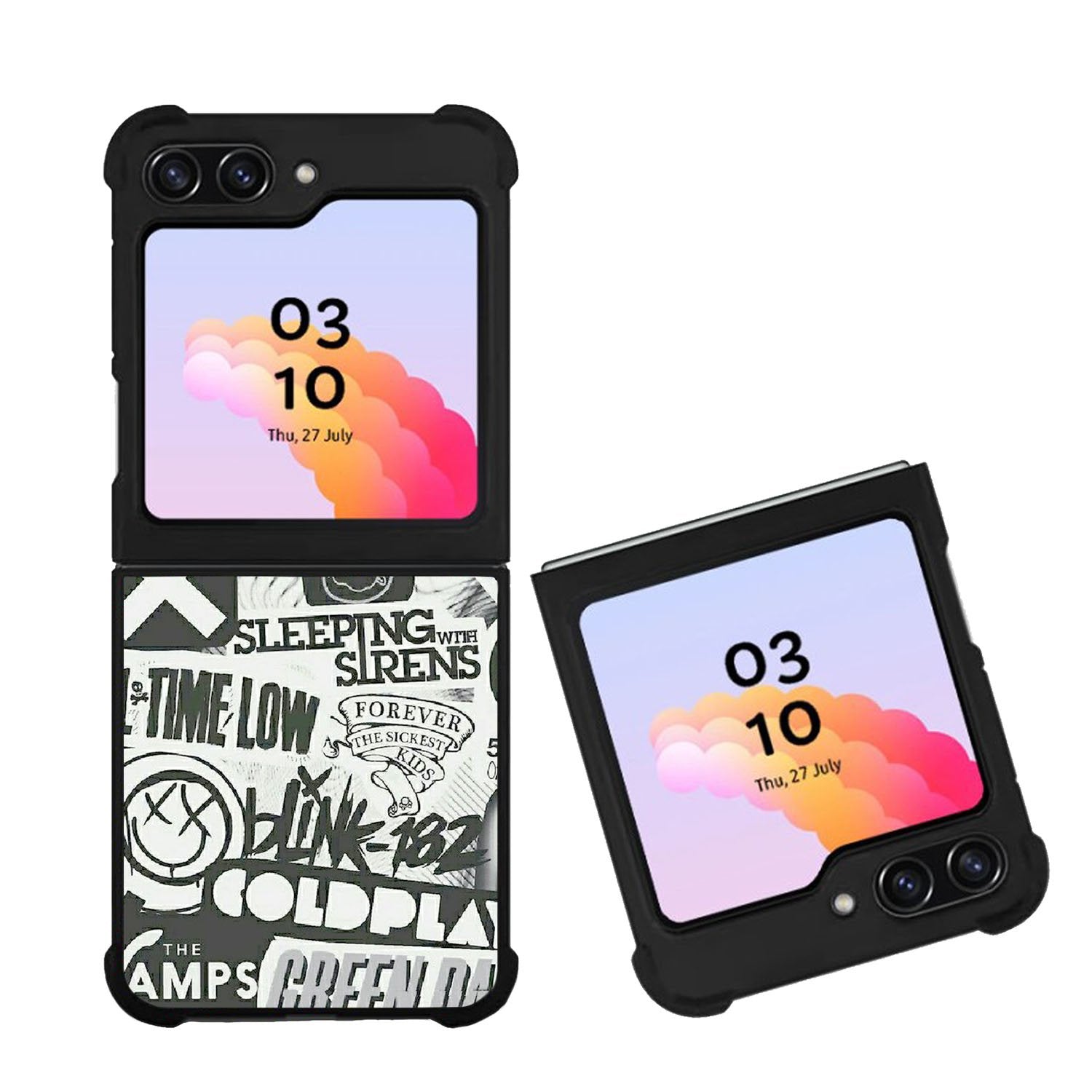 Rock Bands Tumblr Collage Case Samsung Galaxy Z Flip 5 5G BC2047