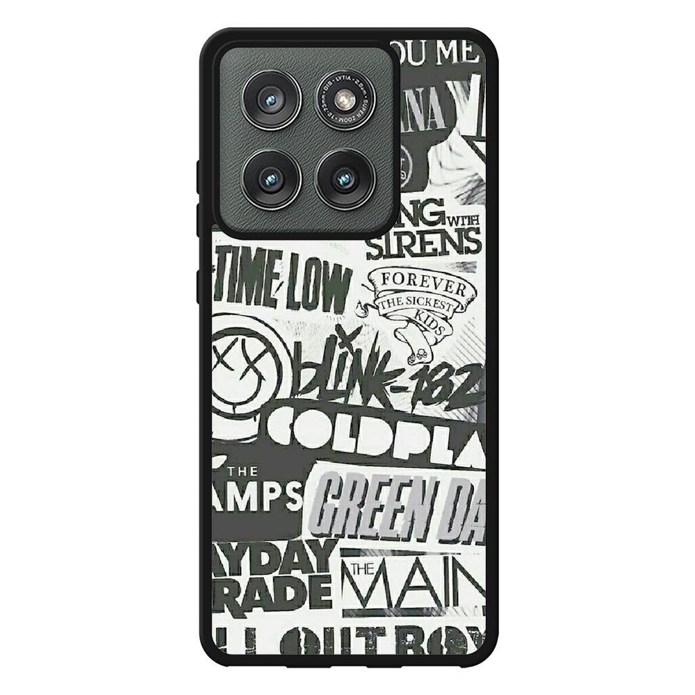 Rock Bands Tumblr Collage Case Motorola Moto Edge 2025 BC2047