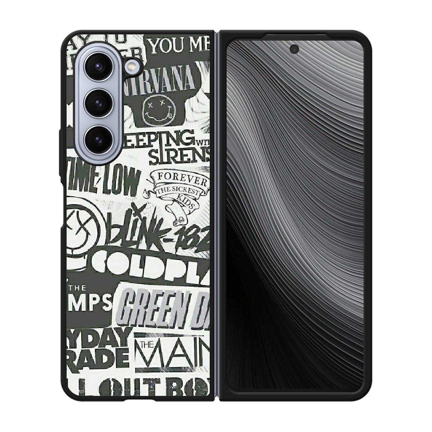 Rock Bands Tumblr Collage Case Samsung Galaxy z Fold 5 5G BC2047
