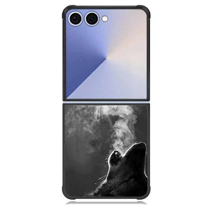 Wolf Howling Smoke Samsung Galaxy Z Flip 7 Case BC1981