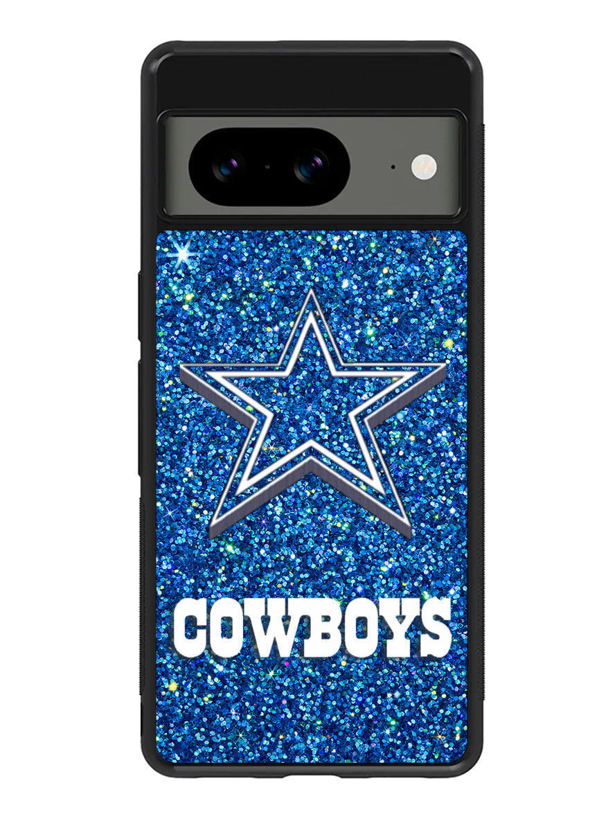 Dallas Cowboys Sparkling Glitter Google Pixel 8a Case