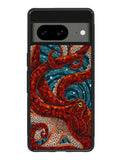 Kraken Octopus Stained Glass Google Pixel 8a Case