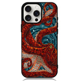 Kraken Octopus Stained Glass Case iPhone 16 Pro BC2155