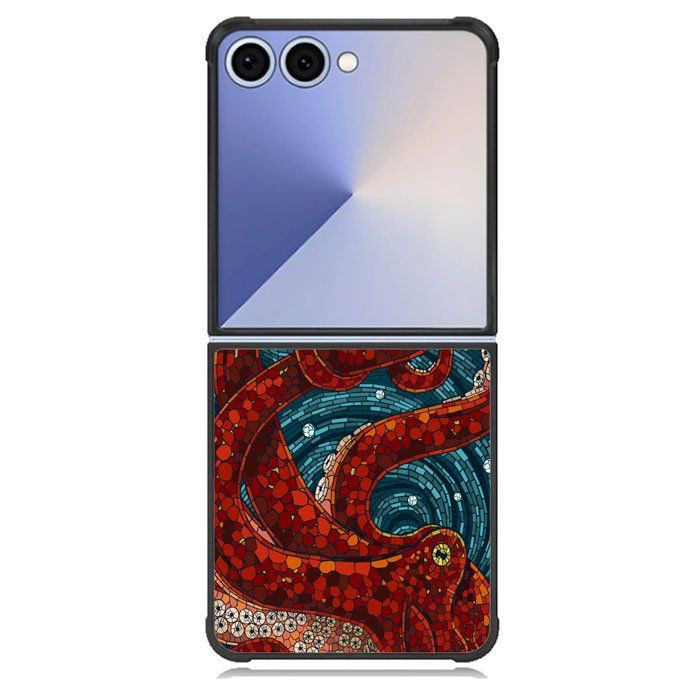 Kraken Octopus Stained Glass Samsung Galaxy Z Flip 7 Case BC2155