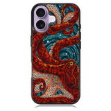 Kraken Octopus Stained Glass iPhone 17 Case BC2155