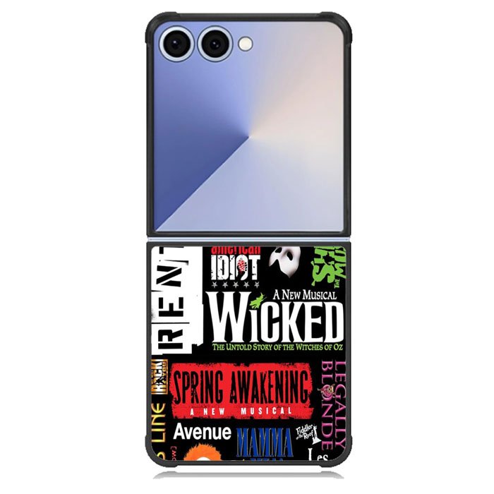 Broadway Musical Collage Samsung Galaxy Z Flip 7 Case BC2263
