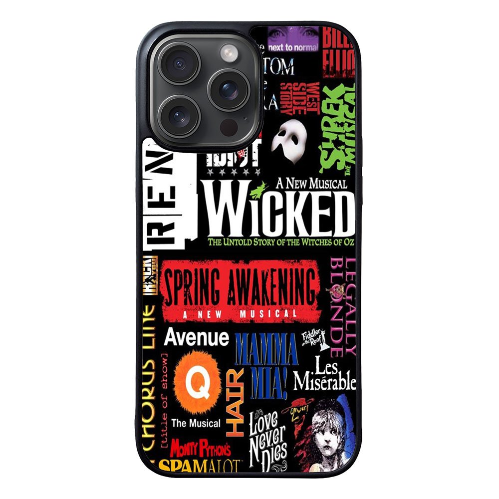 Broadway Musical Collage Case iPhone 15 Pro Max BC2263