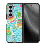 Lilly Pulitzer Sailboat Case Samsung Galaxy z Fold 5 5G BC2169