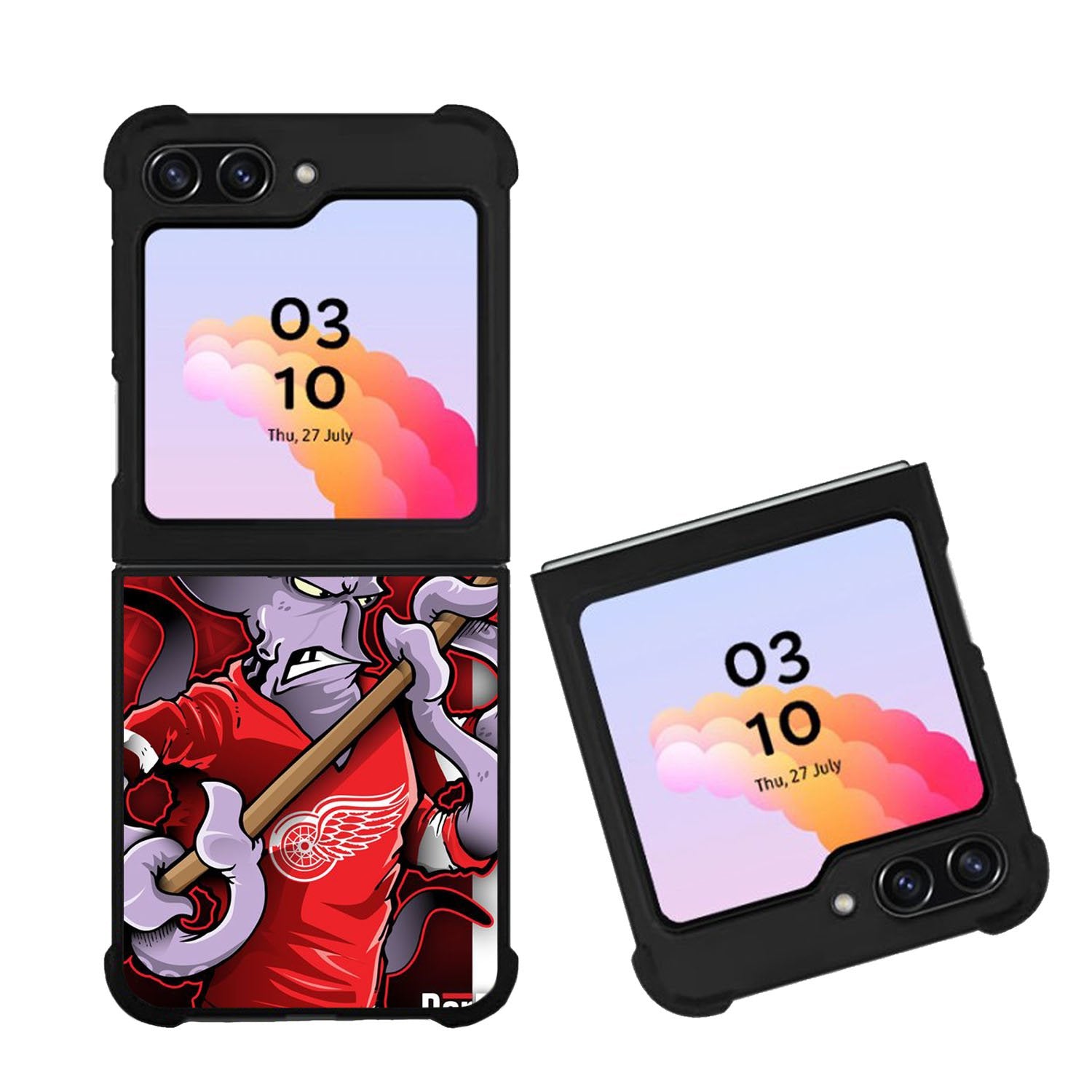 NHL Cartoon Mascout Detroit Red Wings Case Samsung Galaxy Z Flip 5 5G BC2089
