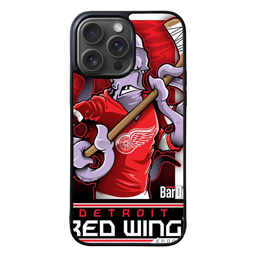 NHL Cartoon Mascout Detroit Red Wings Case iPhone 15 Pro BC2089