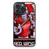 NHL Cartoon Mascout Detroit Red Wings Case iPhone 15 Pro Max BC2089