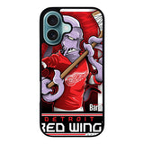 NHL Cartoon Mascout Detroit Red Wings Case iPhone 16 Plus BC2089
