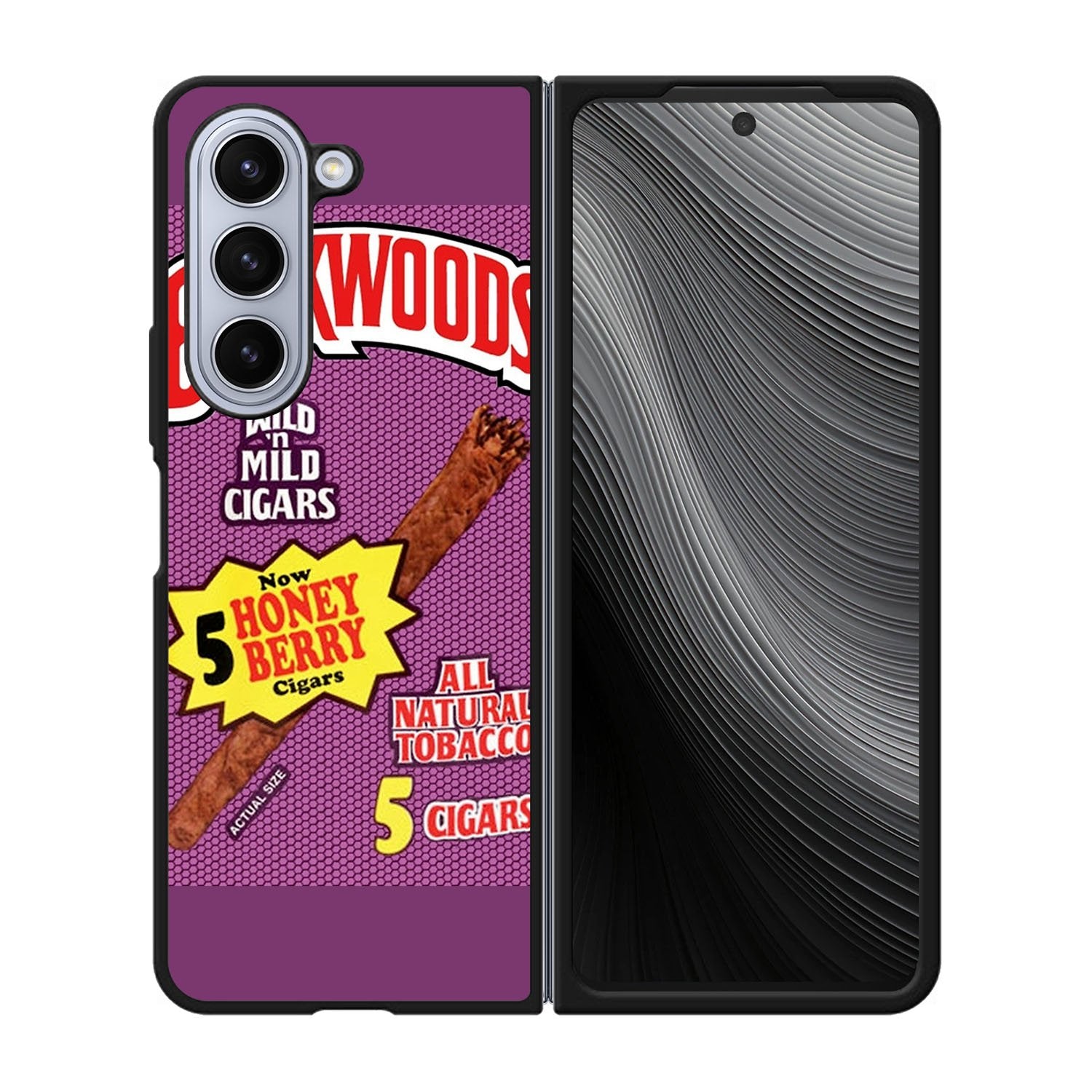 Backwoods Honey Berry Cigars Case Samsung Galaxy z Fold 5 5G BC2245